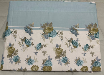 Parure de lit double en coton bleu clair SAIL