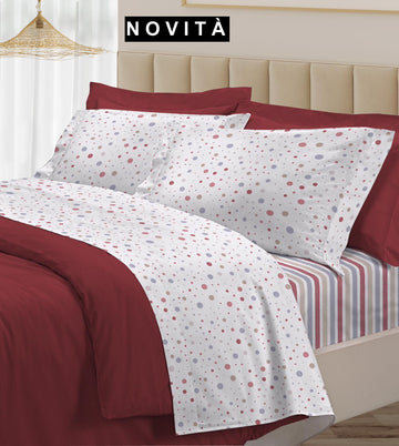 Doppelbett-Set IL POIS 30VENTISETTE – ROT