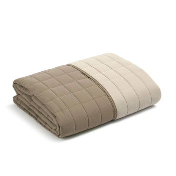 Tagesdecke aus Mikrofaser – DILETTO – Modern Caleffi – Plain Double TAUPE