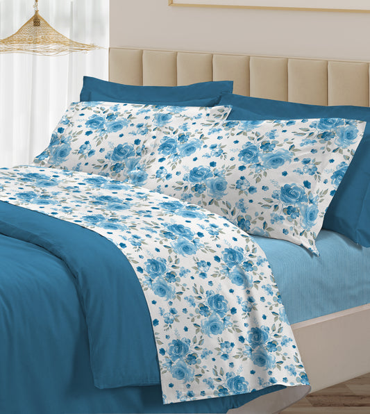 LA ROSA 30VENTISETTE Doppelbett-Set – HELLBLAU