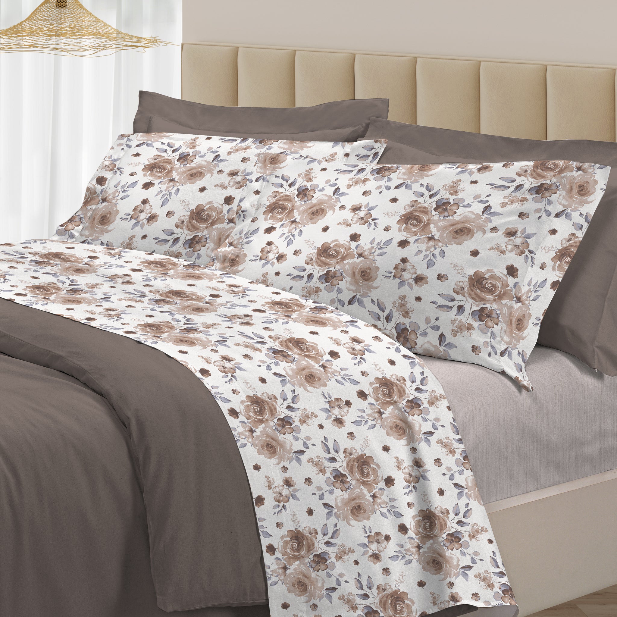 Parure de Lit Double LA ROSA 30VENTISETTE - BEIGE