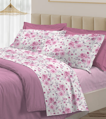 LA ROSA 30VENTISETTE- ROSA Doppelbett-Set