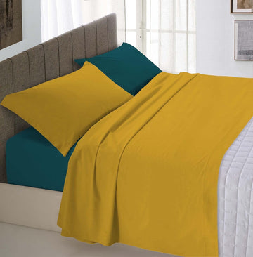 Einzelbett-Set 160 x 300 cm – KOLOR – einfarbig