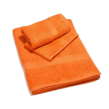 Serviette + Invité - Couple - Minorque - Caleffi - ORANGE