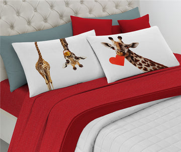 Completo Letto Matrimoniale Pensieri Delicati - GIRAFFA