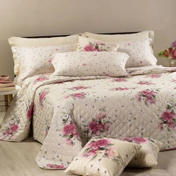 Copriletto Millefiori Diletto  Matrimoniale  Puro Cotone  - Caleffi