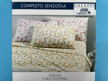 Completo Lenzuola  Serena Caleffi -  Oro & Corallo