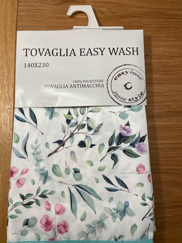 Tovaglia Antimacchia EASY WASH - Fiori - Piccola. 140x175cm