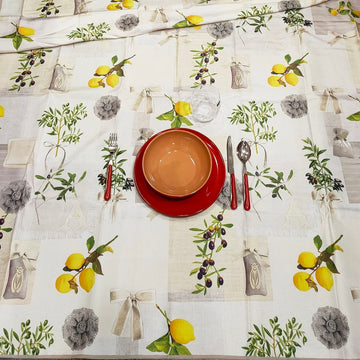 Nappe Antitache EASY WASH - Citrons 140x230cm