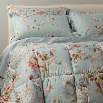 DAMASCO CIELO Couette - Dreaming Caleffi - En Satin de Coton